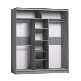 Шкаф-купе 3-дв  Strike 1800 лдсп/лдсп  (в2105*ш1800*г595)