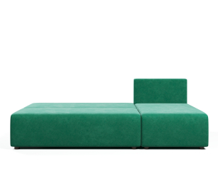 Угловой диван-кровать Каир (Комо, Крит), велюр