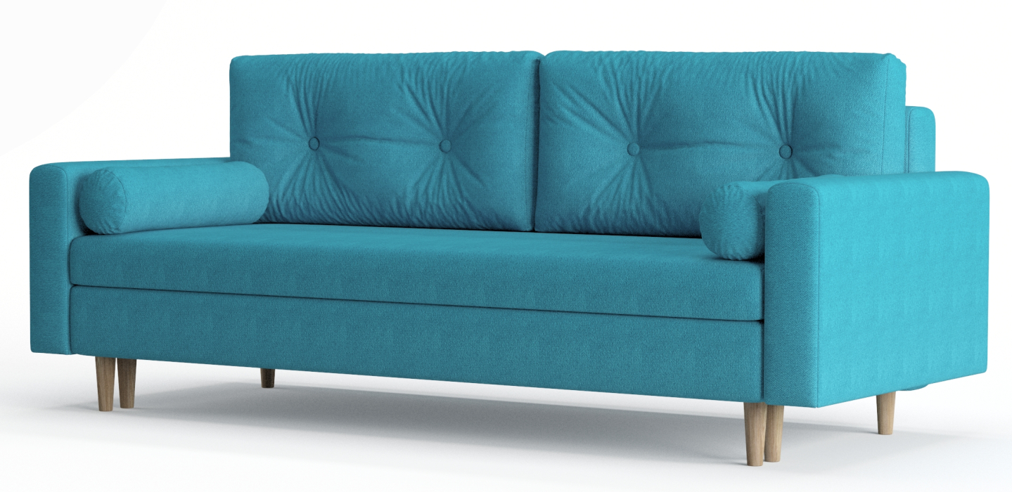 Диваны еврокнижки, Диван-кровать Таврида, пружинный блок, велюр