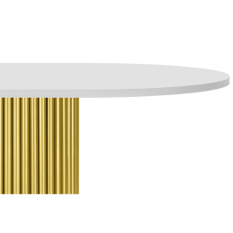 Стол Барон О 180 х 90 (золотые ноги)