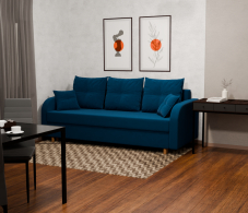 Диваны еврокнижки, Прямой диван Генри,НПБ,еврокнижка,велюр