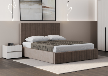 Кровать двуспальная Болонья велюр 160х200 см