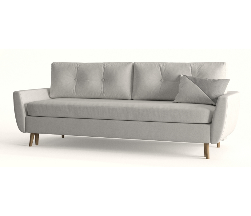 Диваны с ящиком для белья, Диван-кровать Норфолк, независимый пружинный блок, велюр