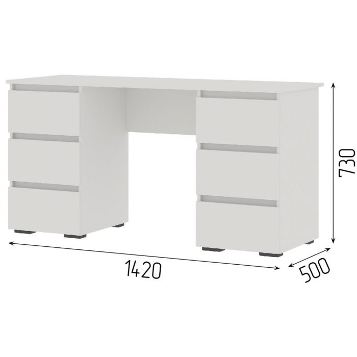 Прямые компьютерные столы, Письменный стол Элла ПС 02
