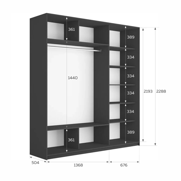 Шкафы-купе 3-х дверные, Шкаф-купе Прайм 3-х дверный Фотопечать Квадраты Стекла/Доводчики 210х57х230