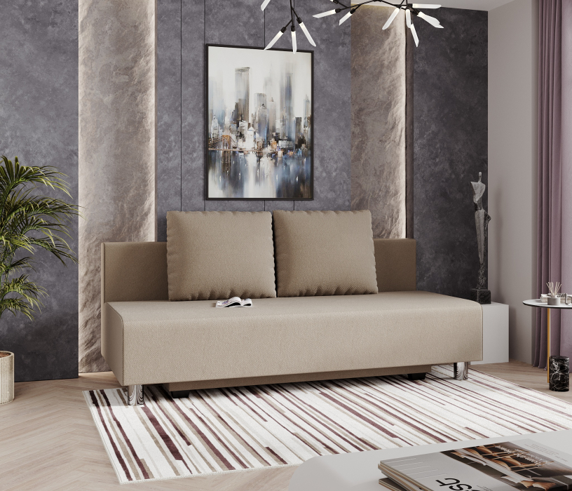 Диваны еврокнижки, Диван-кровать прямой Парма Комфорт еврокнижка,велюр