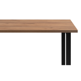 Деревянный стол Лиман 140 х 80 (черные ноги)