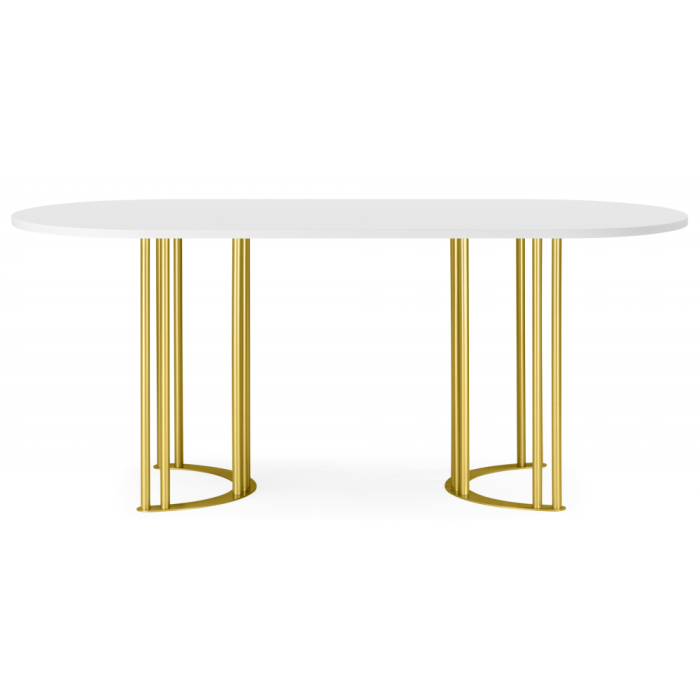 Обеденные столы, Стол Хьюго О 160 х 90 (золотые ноги)