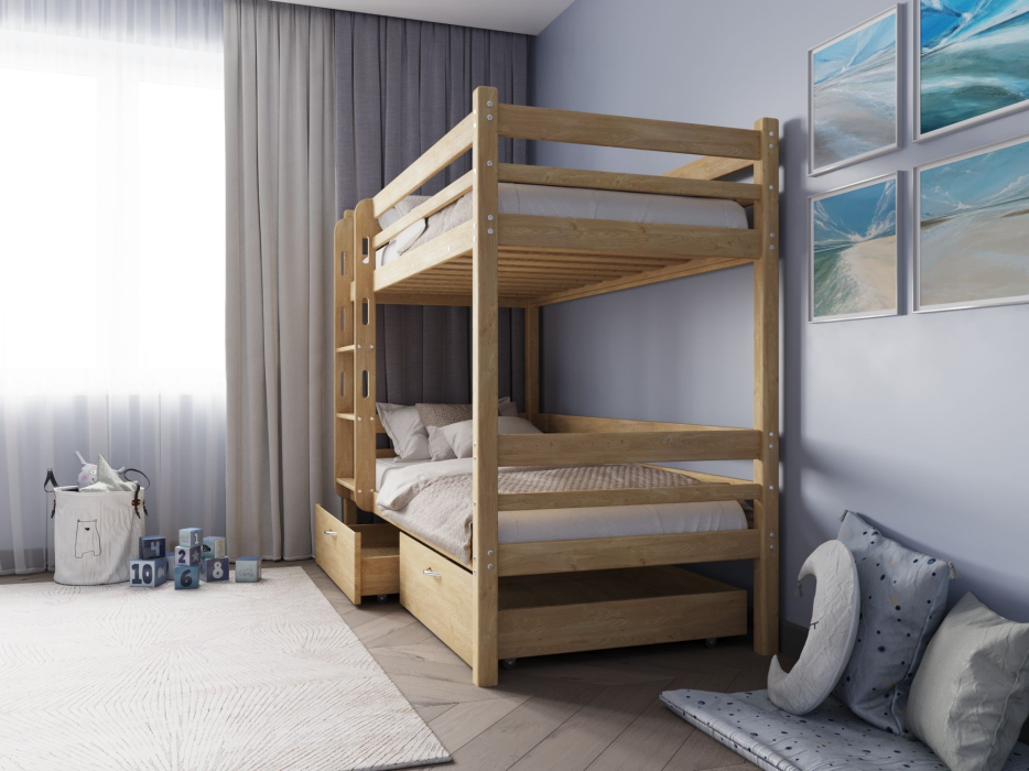 Кровати из массива, Двухъярусная кровать Фабиа 80х190