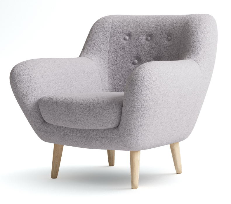 Кресло для отдыха, Кресло Элефант мягкое, Искусственный мех