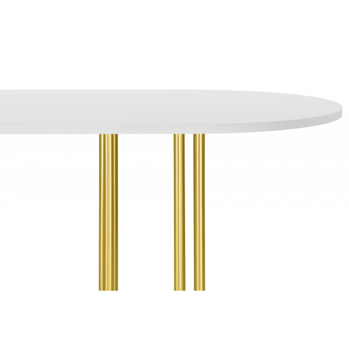 Обеденные столы, Стол Хьюго О 200 х 90 (золотые ноги)