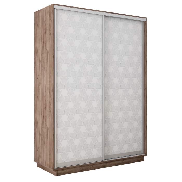 Шкафы-купе 2-х дверные, Шкаф-купе Экспресс 2-х дверный Фотопечать Калейдоскоп Стекла 160х45х220