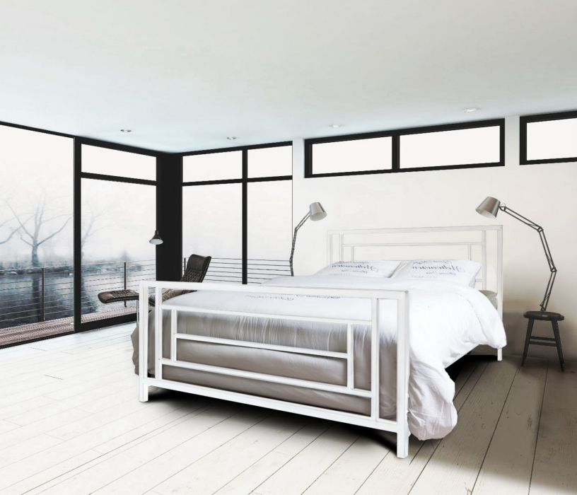 Кровати 160 см, Кровать в стиле лофт Орландо 1.6