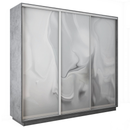 Шкаф-купе Экспресс 3-х дверный Фотопечать Шелк Стекла 180х45х240