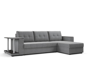 Диван-кровать угловой со столом Атланта Классик 145 , рогожка