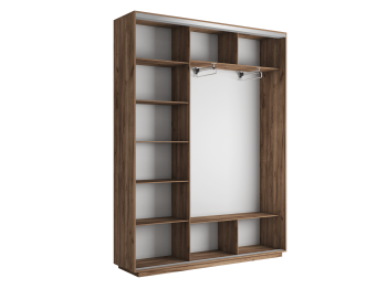 Шкаф-купе Экспресс Медиум (1 зеркало) трио 2200 x 2400 x 450