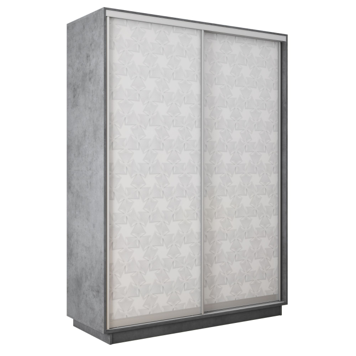 Шкафы-купе 2-х дверные, Шкаф-купе Экспресс 2-х дверный Фотопечать Калейдоскоп Стекла 160х45х220