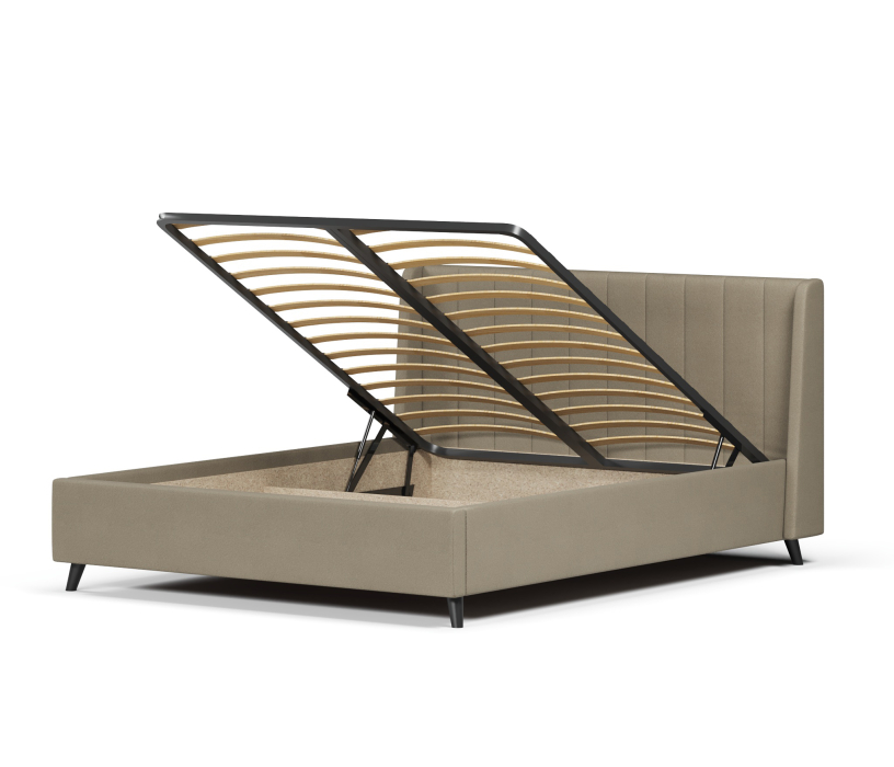 Мягкая кровать, Кровать Милла 180, велюр