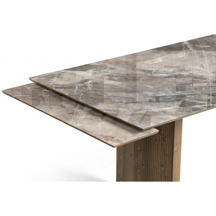 Обеденные столы, Стеклянный стол Монерон 200(260)х100х77