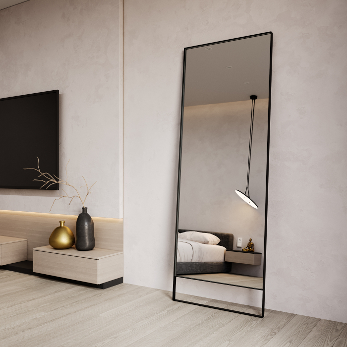 Зеркала в спальню, Напольно-настенное зеркало в раме GENGLASS HALFEO SLIM LEG XL