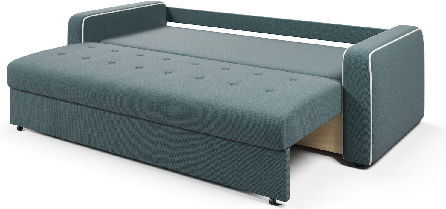 Диваны еврокнижки, Диван-кровать прямой Атланта с кантом еврокнижка,велюр