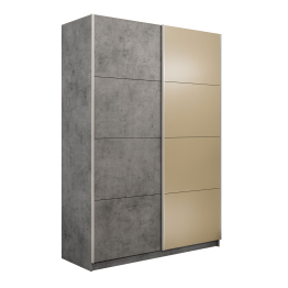 Шкаф-купе Прайм 2-х дверный ДСП/Стекло фисташка/Доводчики 140х57х230