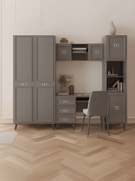 Стол Валенсия письменный (1100х600х750) серебро