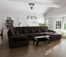 Диваны модульные угловые, Модульный диван Майами-4,микровелюр,антивандальная ткань,венеция