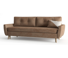 Диваны с ящиком для белья, Диван-кровать Норфолк, независимый пружинный блок, велюр