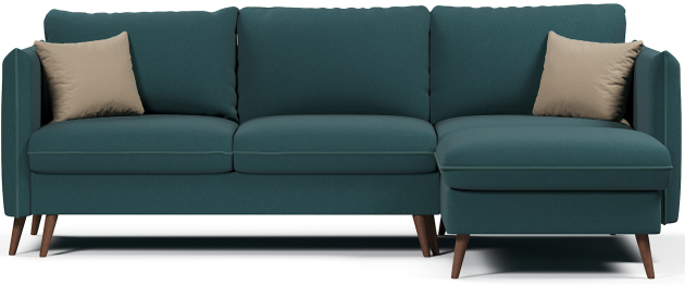 Диван угловой Пекин еврокнижка, велюр