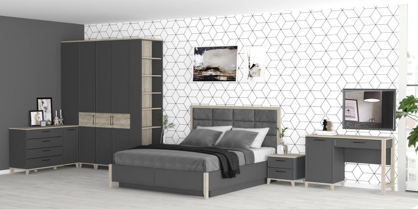 Кровати, Модульная система AURELIO (модуль 308) Кровать Люкс 1400 + орт.осн.