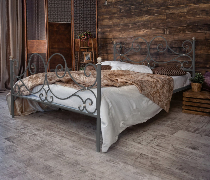 Кованые кровати, Кованая кровать Верона 1.4 с двумя спинками