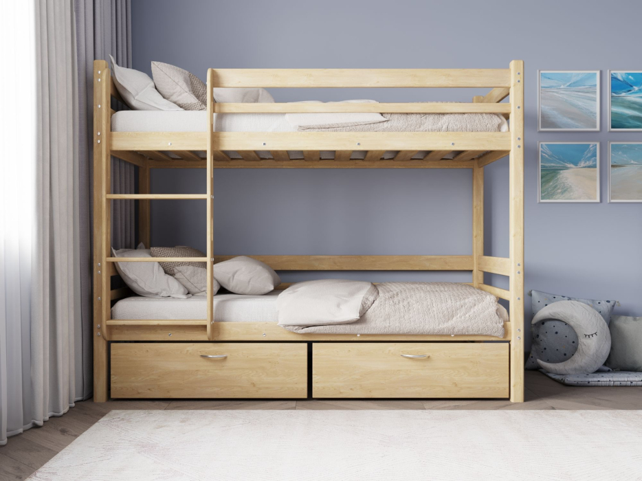 Кровати из массива, Двухъярусная кровать Фабиа 80х200