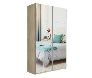 Шкаф Прайм дуо Зеркало+зеркало 2300 х 1400 х 570