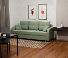 Диваны еврокнижки, Прямой диван Генри,НПБ,еврокнижка,велюр