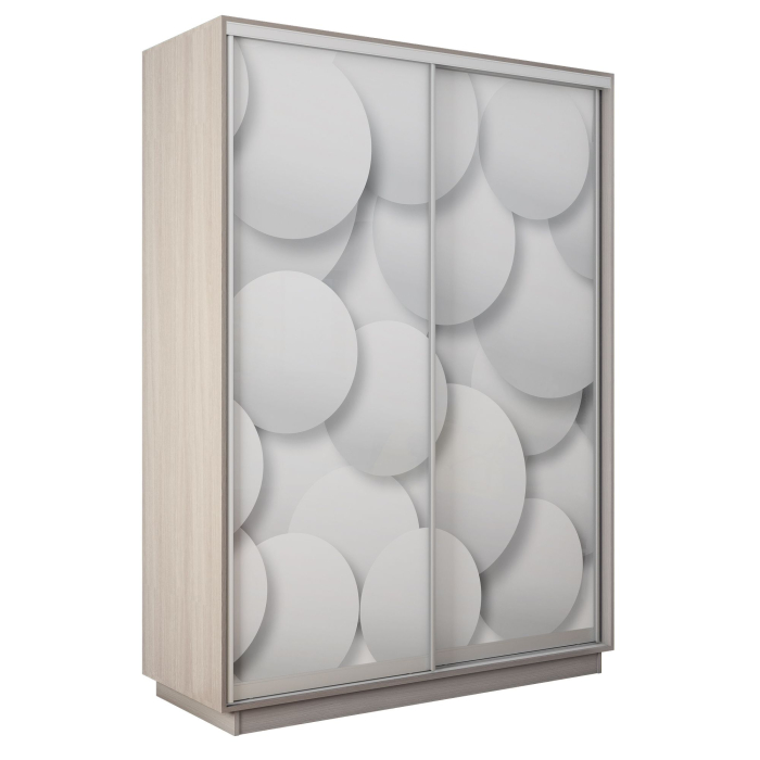 Шкафы-купе 2-х дверные, Шкаф-купе Экспресс 2-х дверный Фотопечать Шары Стекла 120х45х240