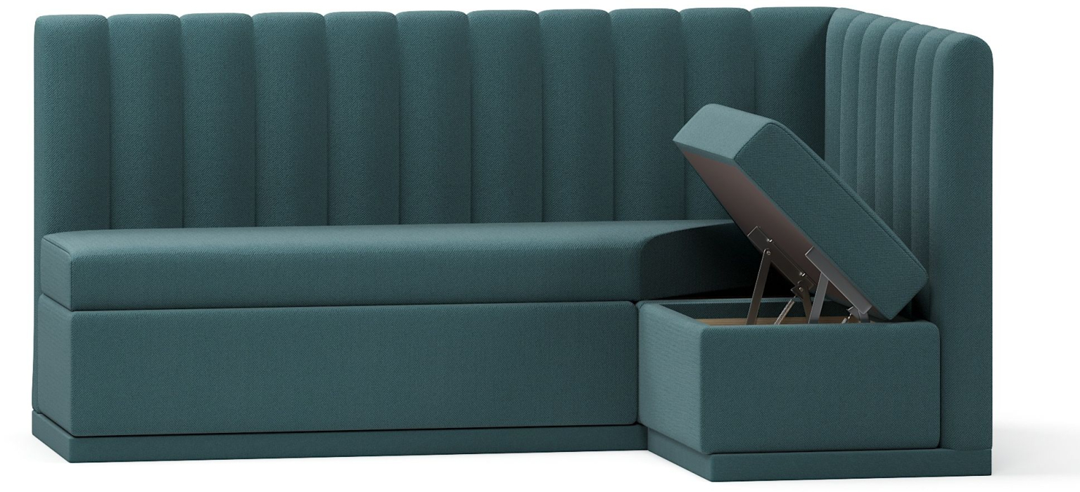 Диваны угловые, Кухонный угловой нераскладной диван Кафф, велюр