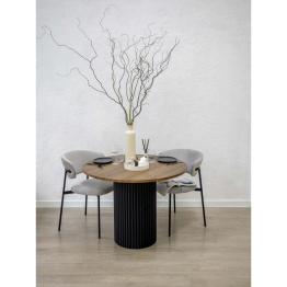 Стол Барел 100 (черные ноги)