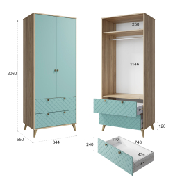 Шкаф Велламо ВО-07