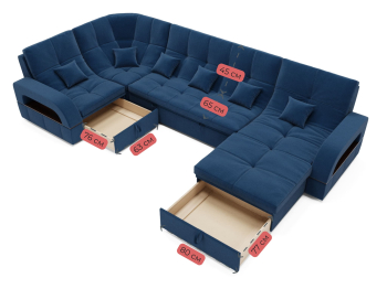 Модульный диван Майами-4,венеция,велюр