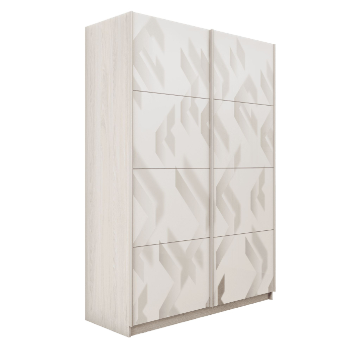 Шкафы-купе 2-х дверные, Шкаф-купе Прайм 2-х дверный Фотопечать Ленты Стекла/Доводчики 140х57х230