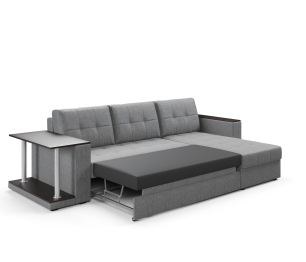 Диван-кровать угловой со столом Атланта Классик 145 , рогожка