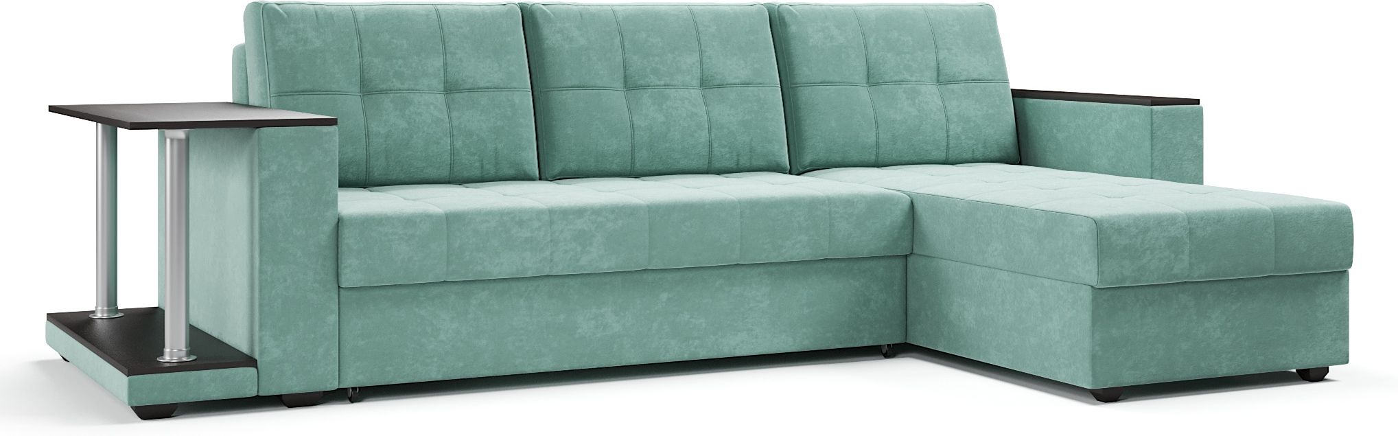 Диваны угловые, Диван-кровать угловой со столом Атланта Классик 145, велюр