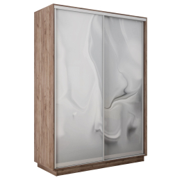 Шкаф-купе Экспресс 2-х дверный Фотопечать Шелк Стекла 120х60х220