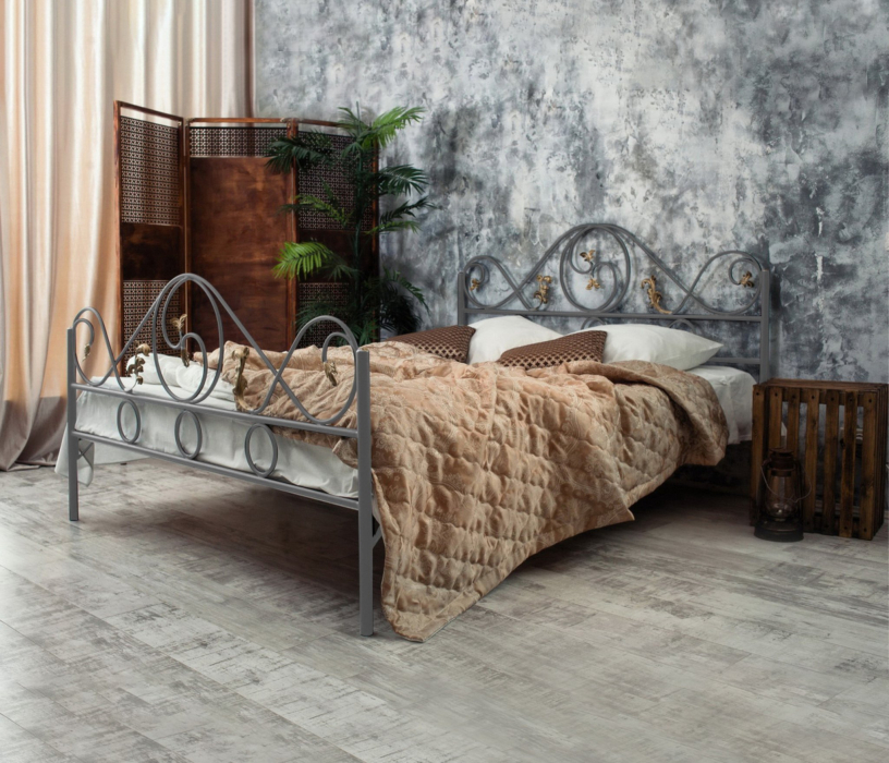 Кованые кровати, Кованая кровать Венеция 1.8 с двумя спинками