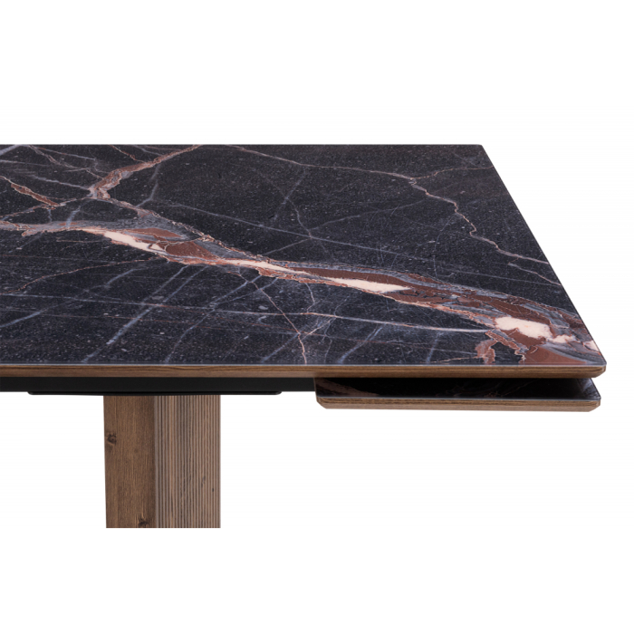 Обеденные столы, Стеклянный стол Монерон 200(260)х100х77