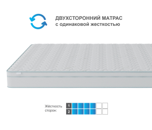 Столлайн / Матрас Сити-Альмерия в чехле Cooler в скрутке 1400х1900