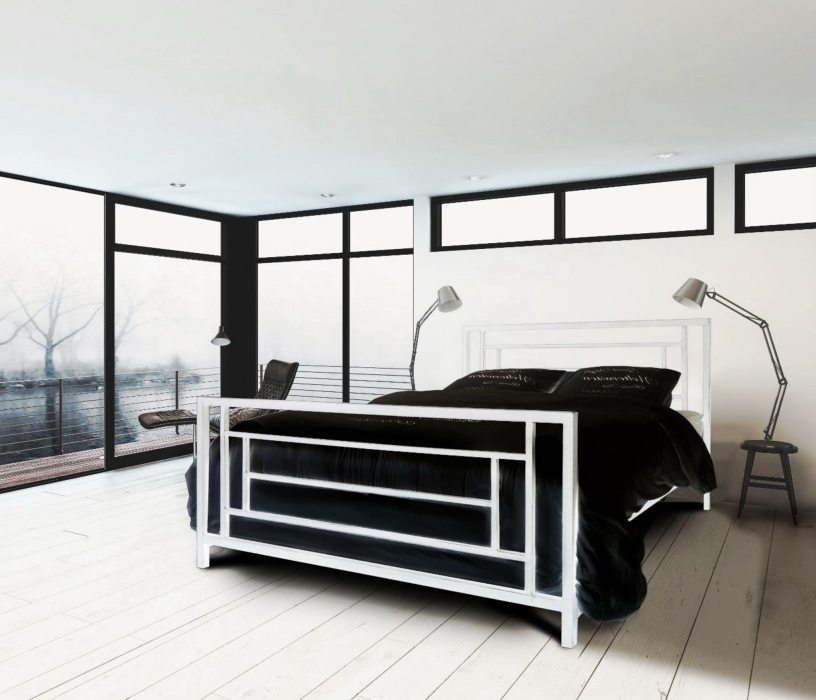 Кровати 160 см, Кровать в стиле лофт Орландо 1.6