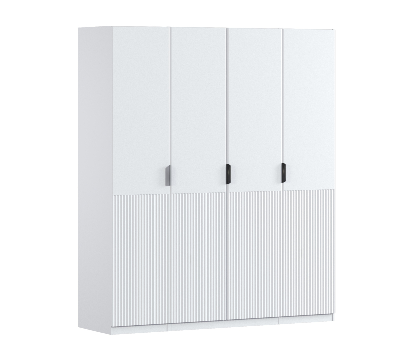 Для одежды, Шкаф четырехдверный Макс 2000 мм, вариант №4 (ЛДСП/МДФ)