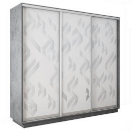 Шкаф-купе Экспресс 3-х дверный Фотопечать Ленты Стекла 240х60х240